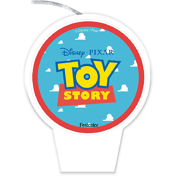 Vela Plana de Aniversário Festa Toy Story 8CM