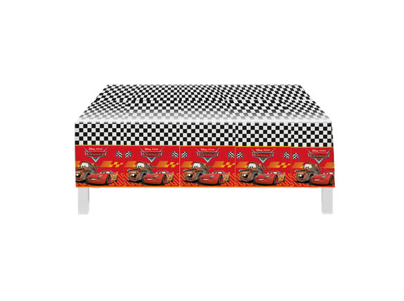 Toalha Plástica de Mesa Principal Festa Carros Disney - 180x120cm