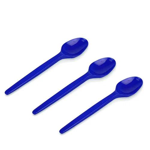 Colher de Sobremesa Azul - 50 Unidades