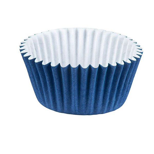 Forminha de Papel Lisa Azul - Número 6 - 100 Unidades