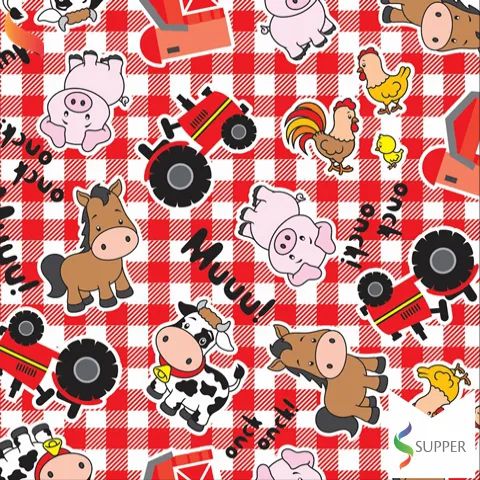 TNT Estampado Fazendinha - 1,40m x 1m