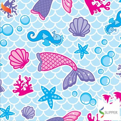 TNT Estampado Sereia - 1 metro