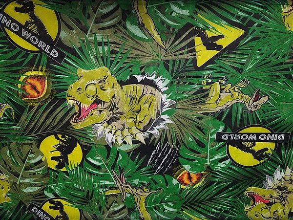 TNT Estampado Dino - 1 metro