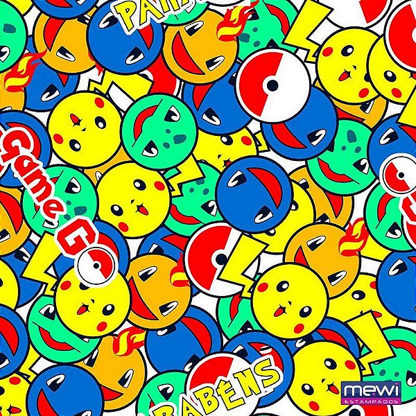 TNT Estampado Poke Go- 1 metro