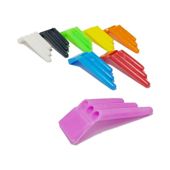 Apito Infantil 3 Furos Plástico Colorido Cores Sortidas - 20 Unidades