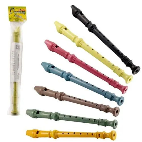 Flauta Doce Musical Colorida Infantil 32cm - 1 Unidade