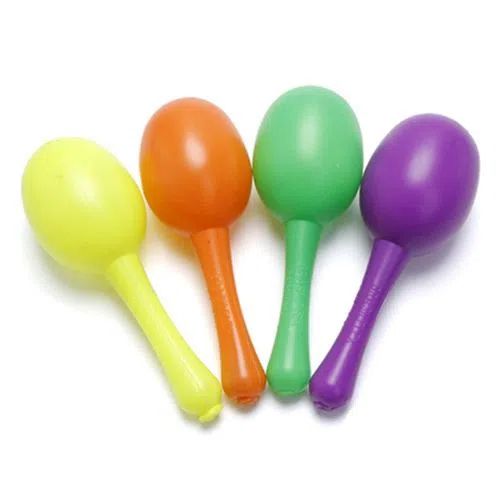 Maraca Colorida de Plástico para Festas Sortidas - 1 Unidade