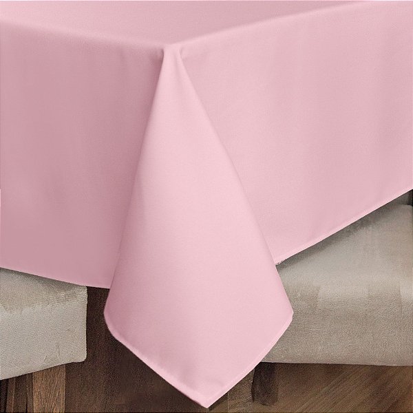 Toalha Plástica de Mesa Rosa 137x183cm