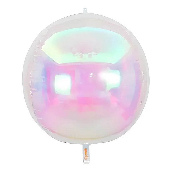 Balão de Festa Metalizado 50" 1,25m - Órbita Nacarado - 1 unidade - Flutua com Gás Hélio