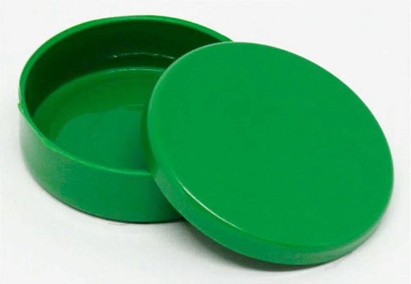 Latinha Plástica para Lembrancinha - Verde 5cm x 1cm - 10 Unidades