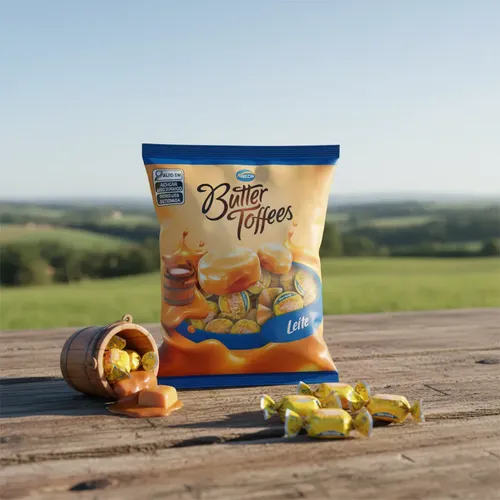 Bala Butter Toffees Sabor Caramelo de Leite – Pacote 400g - Arcor