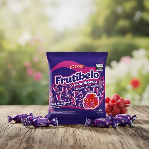 Bala Frutibelo Framboesa 400 gramas