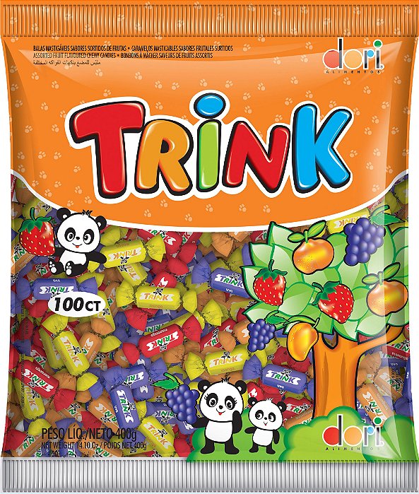 Bala Trink Frutas - 400 gramas
