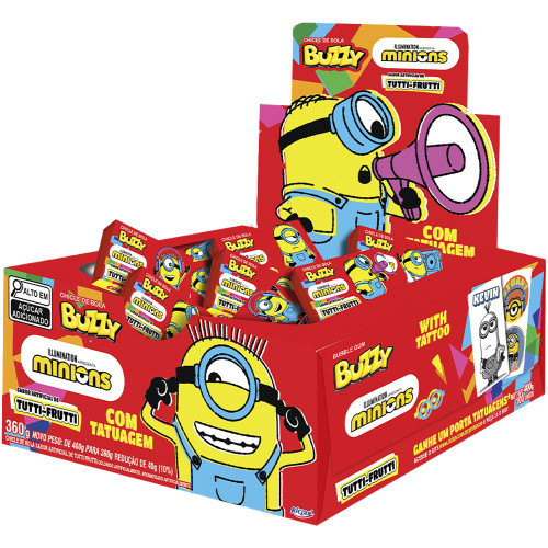 Chicletes Minions Tutti Frutti 360 Gramas