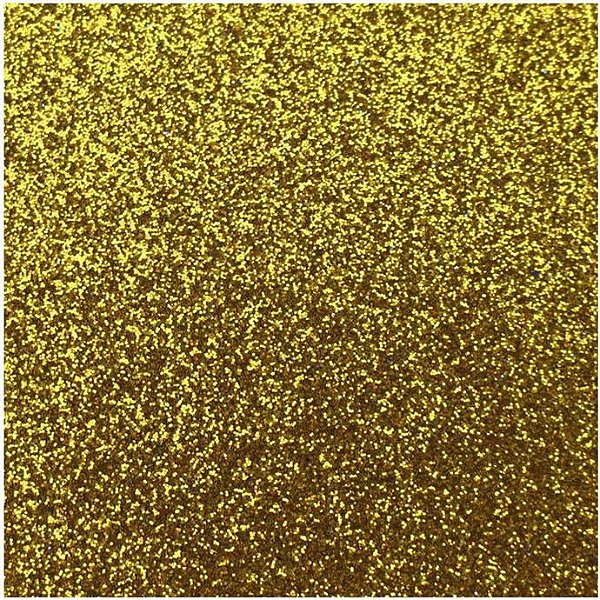 Placa de EVA Glitter Dourado- 1 unidade