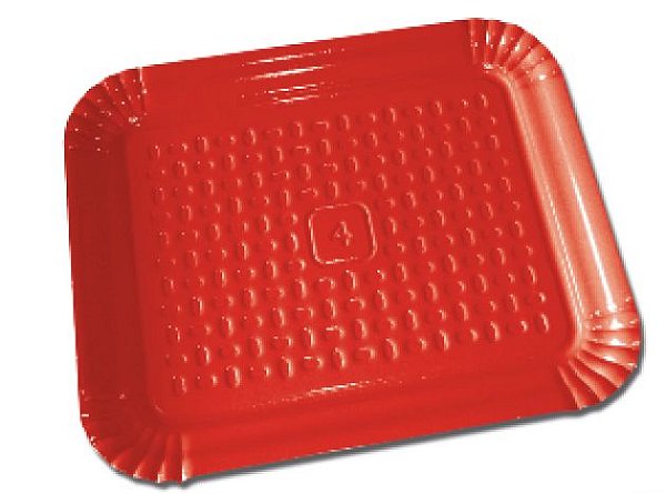 Bandeja Vermelha B5 - 32x39 cm