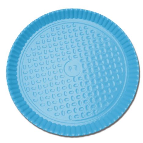 Prato Laminado Azul Claro - 28 cm