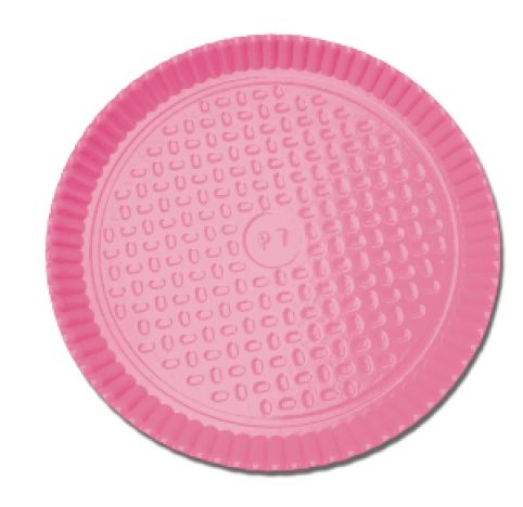 Prato Laminado Rosa - 28 cm