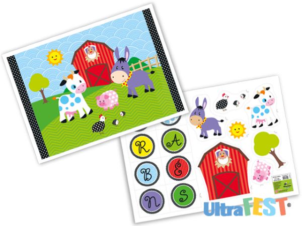 Kit Decorativo Fazendinha