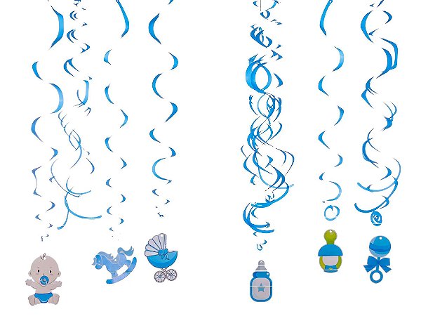 Decoração de Teto Revelação Azul