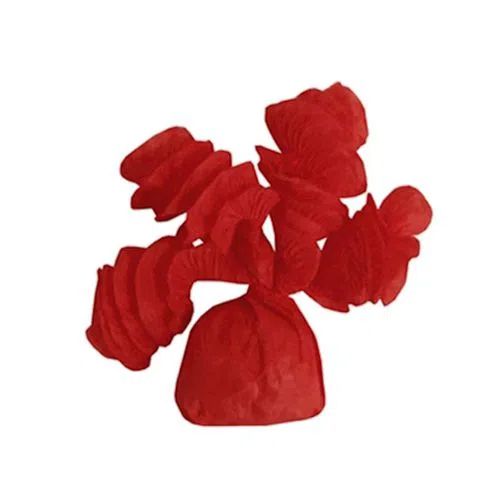 Papel de Bala Rococó Vermelho 8cm x 35 cm - 40 unidades