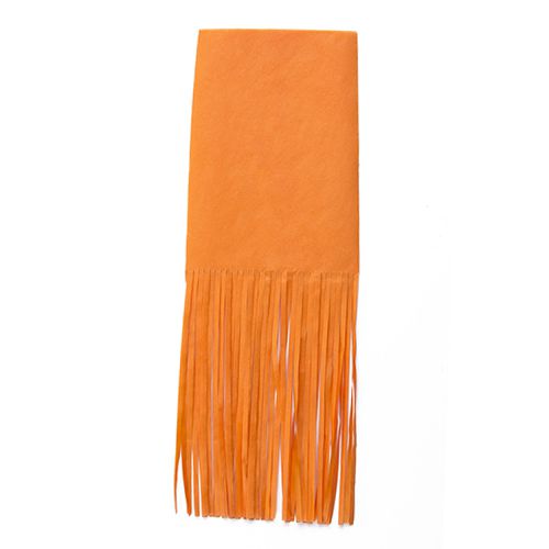 Papel para Bala de Coco Franjado - Laranja - 40 unidades