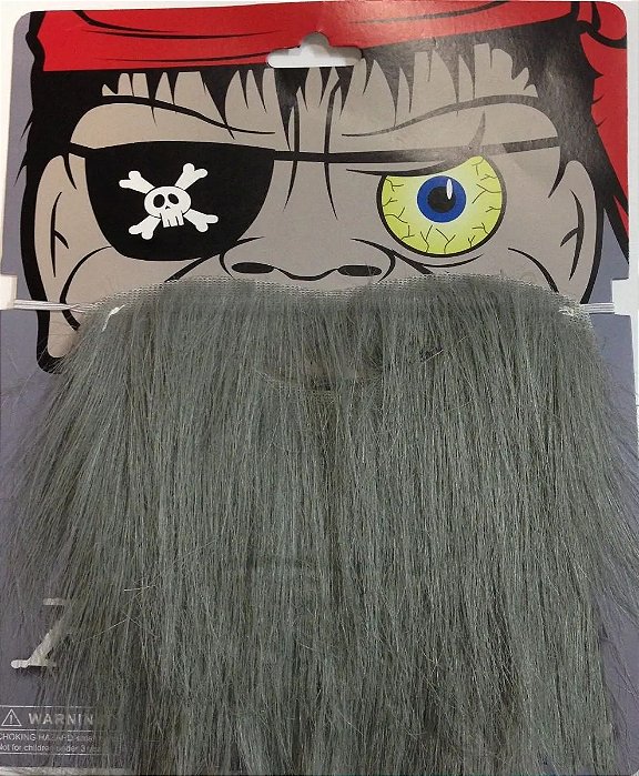 Barba Postiça Pirata – Acessório para Fantasia