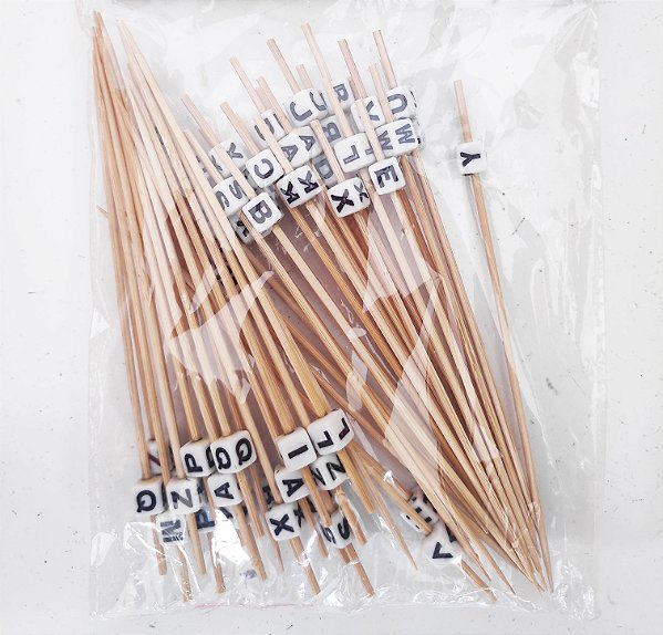 Pick Decorativo Letras - 50 un