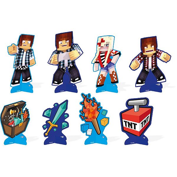 Decoração de Mesa Authentic Games - 8 unidades