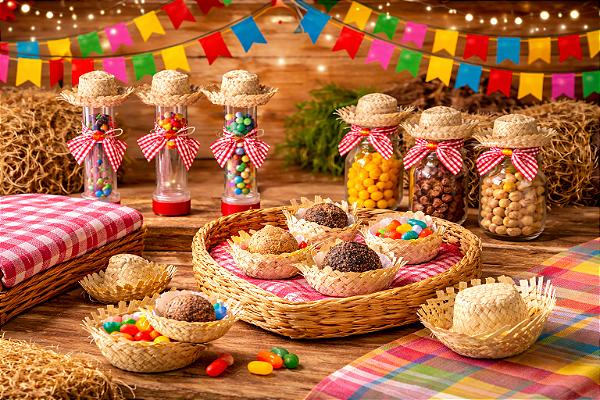 Mini Chapéu de Palha – 1 Unidade