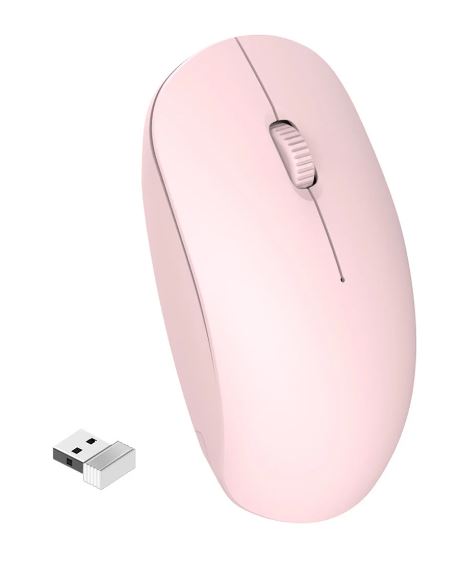 Mouse Sem Fio Rosa Welbo