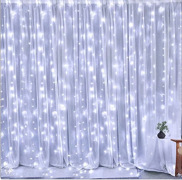 Aluguel - cortina Led com Suporte