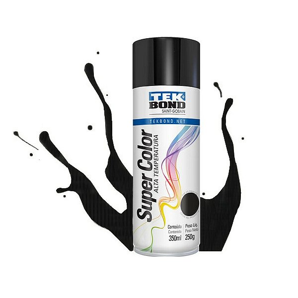 Tinta Spray Uso Geral Branco Brilhante 350Ml 250G - Tekbond