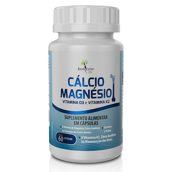 CÁLCIO E MAGNÉSIO da BEM ESTAR LIFE