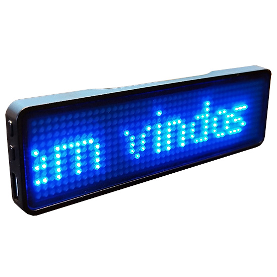 Tag Name Cor Azul - 2 Und