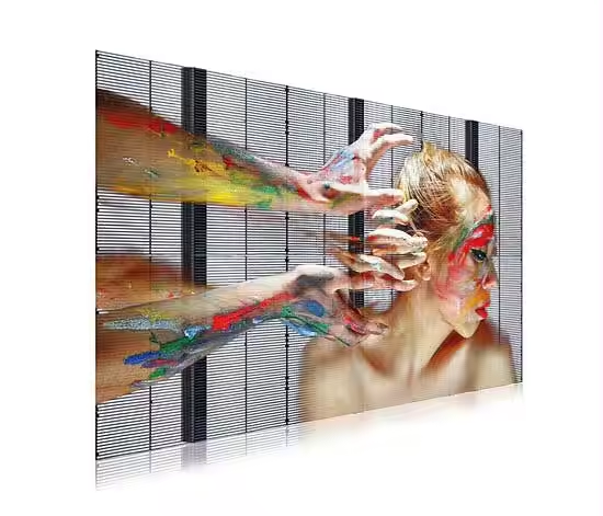 Painel de LED P3.91 Indoor Transparente - 3m X 2m (LxA)