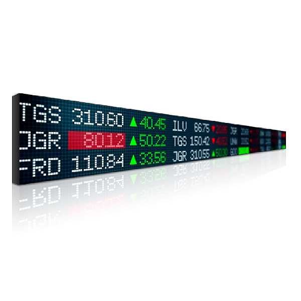 Ticker de LED P2.5 Indoor - 6,72m X 0,16m (LxA)