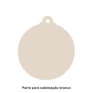 Bola de Natal MDF pct c/ 03 unidades