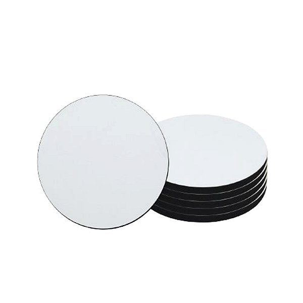 Porta Copo Redondo MDF Pct Com 6 Unidades