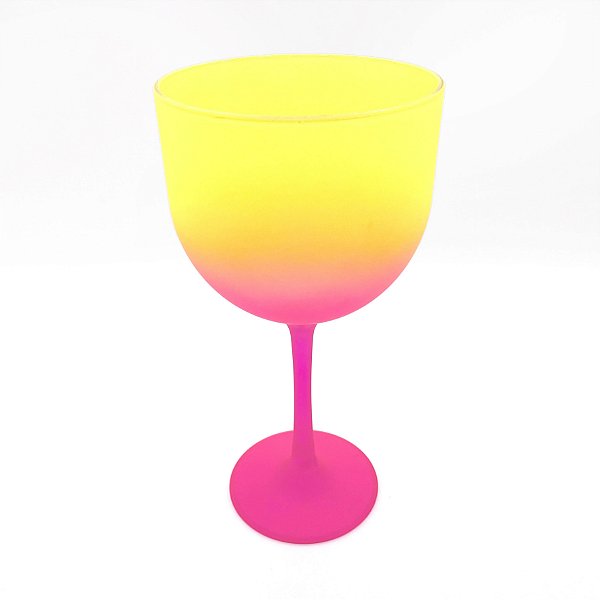 Taça Gim Degradê Amarelo/Pink