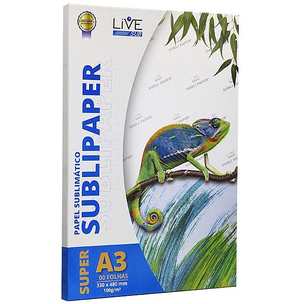 Papel para Sublimação LiVE SUPER A3