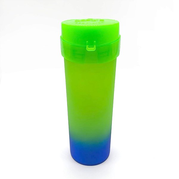 Garrafa Acquabio Degrade Verde Neon/Azul