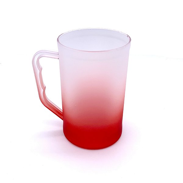 Caneca 500ml Degrade Vermelha