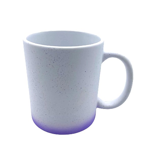 Caneca Branca Fosca Splash Lilas