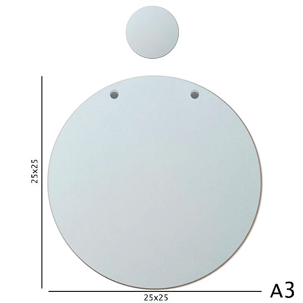 Placa Redonda MDF Porta Maternidade - 25x25