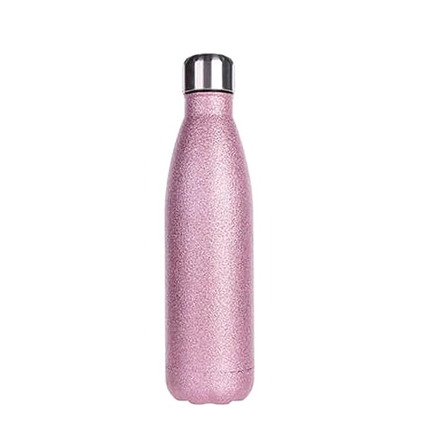 Garrafa Térmica Glitter Rosa 500ml