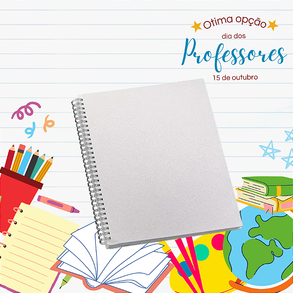 Caderno Medio Capa Sublimática PET