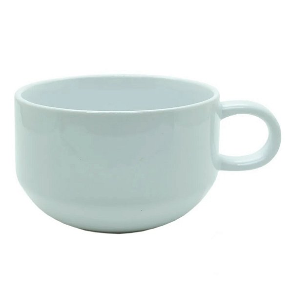 Caneca Bowl Com Alça De Cerâmica Branco