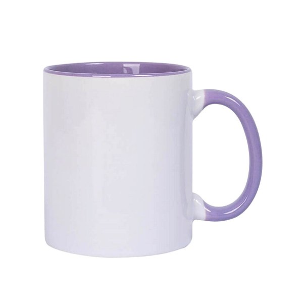 Caneca Alça e Interior Lilas