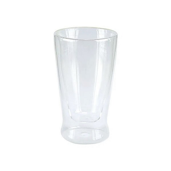 Copo Vidro Cristal Double Wall Agua/Suco 240ml